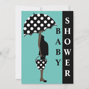 Polka Dot Baby Shower Invitations {Teal}