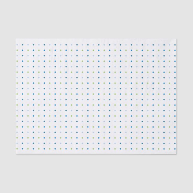 Polka Dot Baby Shower Tissue Paper Boy (Front)