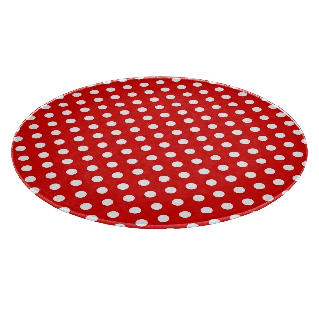 Polka dot background cutting board (Corner)