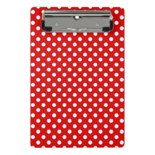 Polka dot background mini clipboard