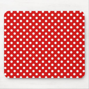 Polka dot background mouse mat