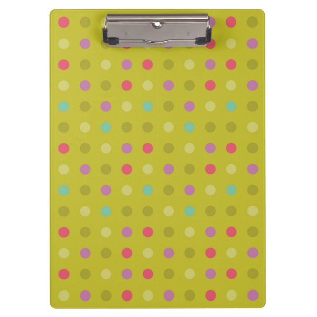 Polka-dot background pattern clipboard (Front)