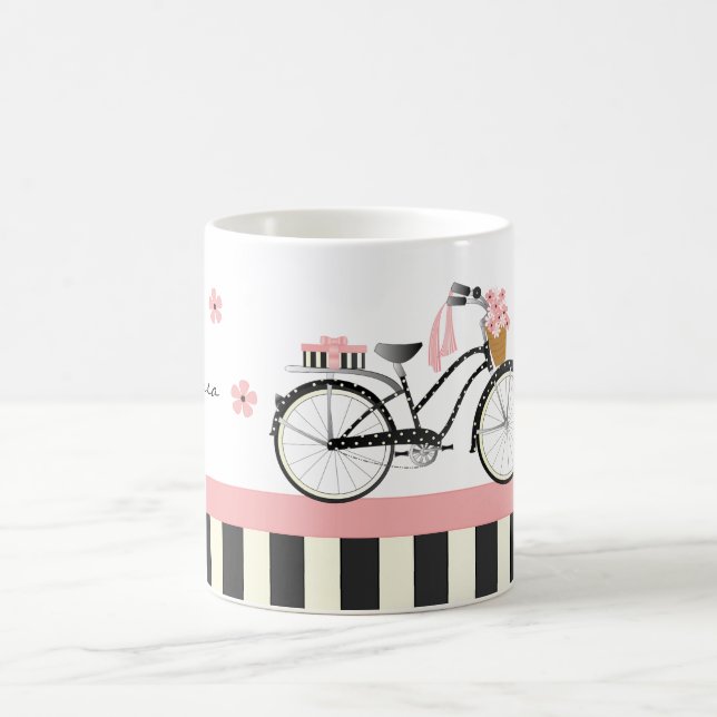 Polka Dot Bike Coffee Mug (Center)