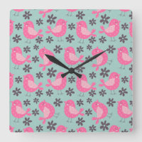 Polka Dot Birds and Flowers
