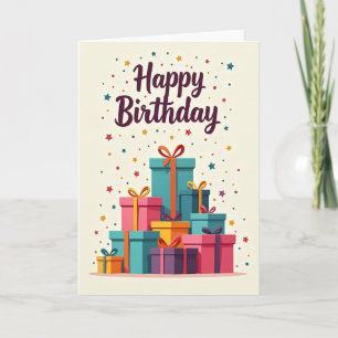 Polka Dot Birthday Gifts Card