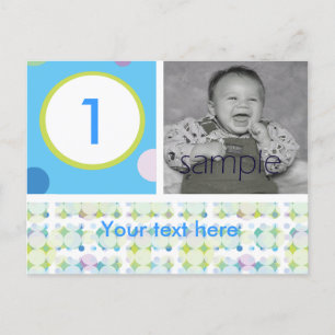 Polka Dot Birthday Party Postcard