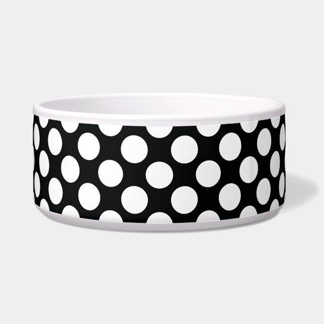 Polka Dot (Black & White) Any Size Customisable (Front)