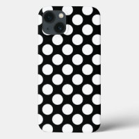 Polka Dot (Black & White) Any Size Customisable
