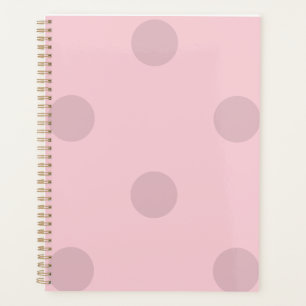 Polka Dot Blush Pink Notepad Planner