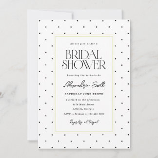 Polka Dot Bridal Shower Invitation