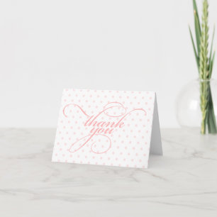 Polka Dot Bridal Shower Thank You Card