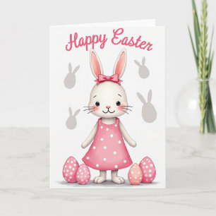 Polka Dot Bunny Card