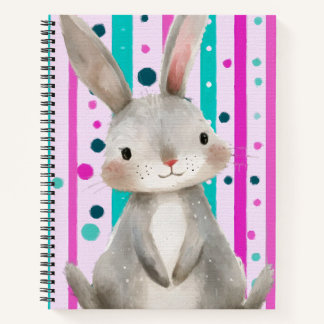 Polka Dot Bunny Delight Notebook