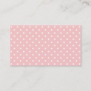 Polka dot business cards Customisable background