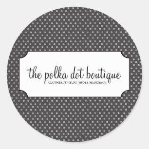 Polka Dot Business Stickers