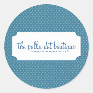 Polka Dot Business Stickers