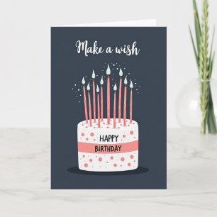 Polka Dot Celebration Cake Card