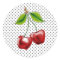 Polka Dot Cherries sticker (sheet of 20)