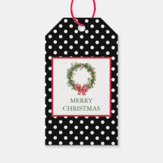 Polka Dot Christmas Gift Tag