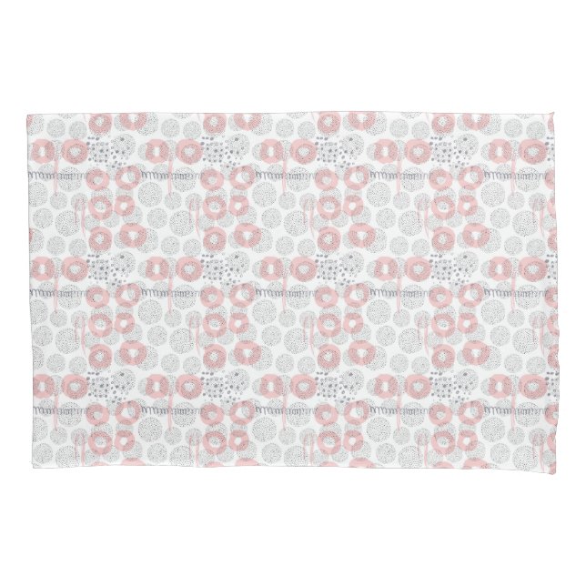 Polka Dot Circle Pattern Pillowcase (Front-Left)