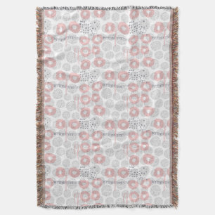 Polka Dot Circle Pattern Throw Blanket