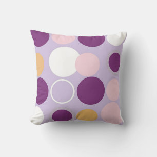Polka Dot Circles Retro Modern Pattern Cushion