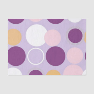 Polka Dot Circles Retro Modern Pattern Tissue Paper