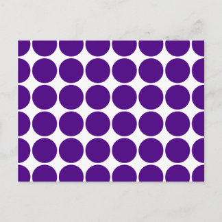Polka Dot Circles & Spots : Purple Polka Dots Postcard