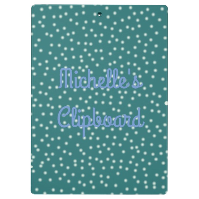 Polka Dot clipboard with customizeable back (Back)
