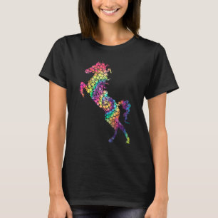 Polka Dot Colorful Rainbow Horse International Dot T-Shirt