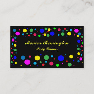 Polka Dot Colours Party Planner Business Card