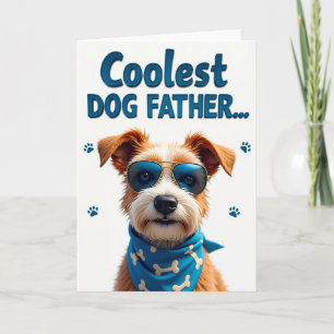 Polka Dot Cool Canine Portrait Card