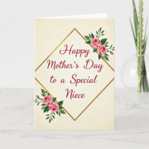 Polka Dot Crimson Script Diamond Card