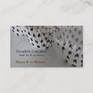 Polka Dot Cupcake Liners Business Card