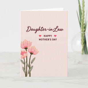 Polka Dot Daughterinlaw Mothers Day Card
