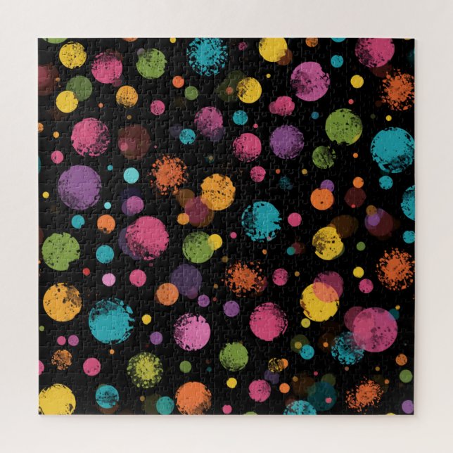 Polka Dot Design  Jigsaw Puzzle (Vertical)