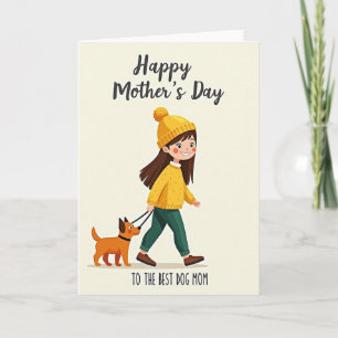 Polka Dot Dog Mom Card