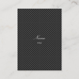 Polka Dot Elegante Grey Business Card