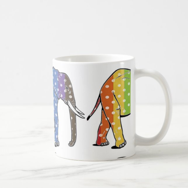 Polka-Dot Elephant Coffee Mug (Right)