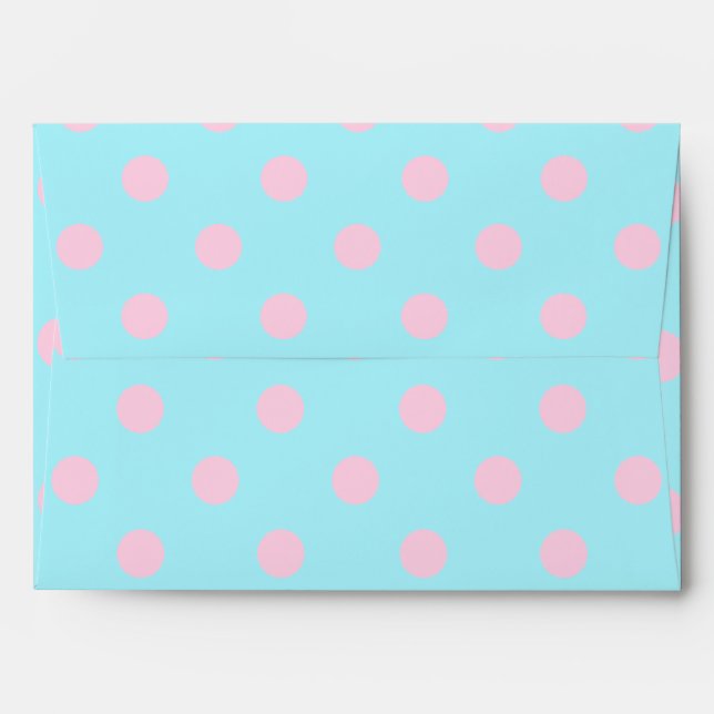 Polka Dot Envelope A7 (Back (Top Flap))