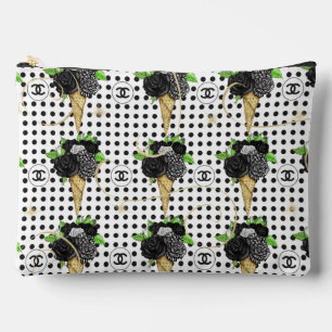 Polka Dot Fashion Ice Cream Cosmetic Pouch