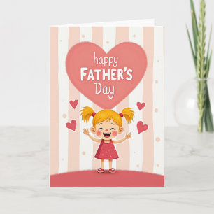 Polka Dot Fathers Day Love Card