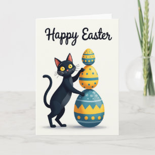 Polka Dot Feline Fun Card