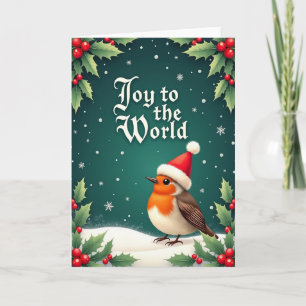 Polka Dot Festive Bird Card