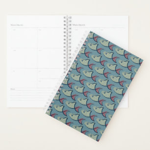 Polka Dot Fish Pattern Planner