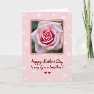 Polka Dot Floral Rose Card