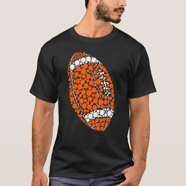 Polka Dot Football  Player International Dot Day T-Shirt (Front)