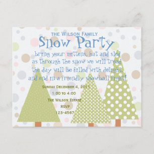Polka-Dot Forest Invitation