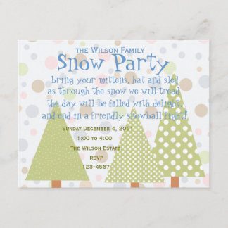 Polka-Dot Forest Invitation