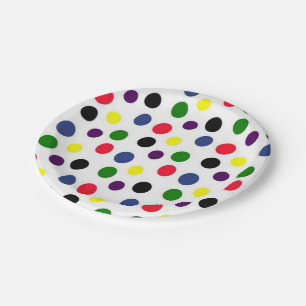 Polka Dot Fun Paper Plate